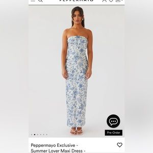 Peppermayo Exclusive - Summer Lover Maxi Dress - Blue Paisley